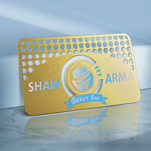 SHAW ARMA  Metal Business Cards