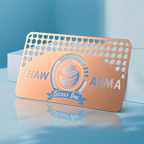 SHAW ARMA  Metal Business Cards