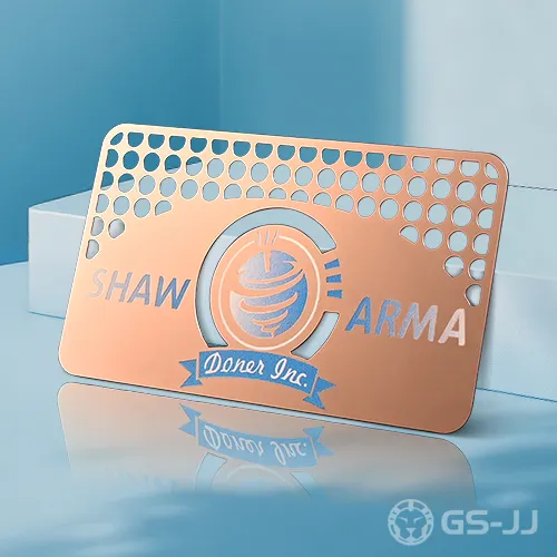 SHAW ARMA Metal Business Cards SHAW ARMA Metal Business Cards