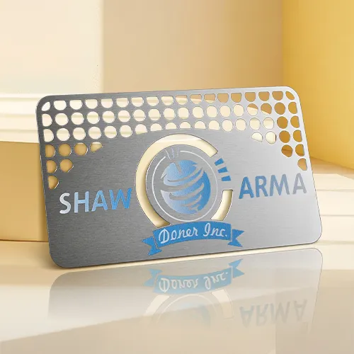 SHAW ARMA Metal Business Cards SHAW ARMA Metal Business Cards