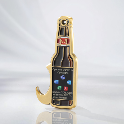 Saber Brew Military Bottle Challenge Opener Coins
