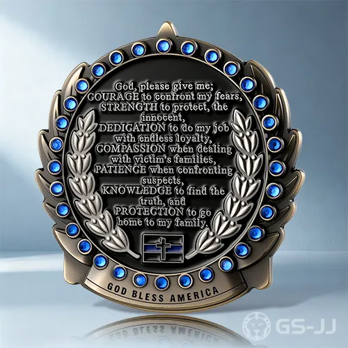 Back The Blue Police Challenge Coins Back The Blue Police Challenge Coins