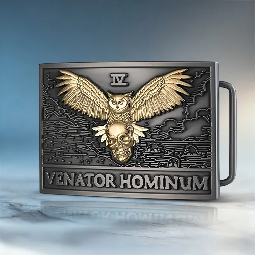 Custom Venator Hominum Belt Buckles