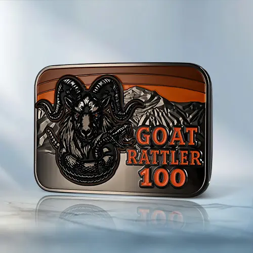 Goat Rattler 100 Custom Belt Buckles