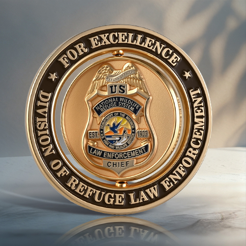 Law Enforcement Excellence Rotating Coins