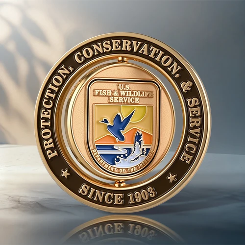 Law Enforcement Excellence Rotating Coins
