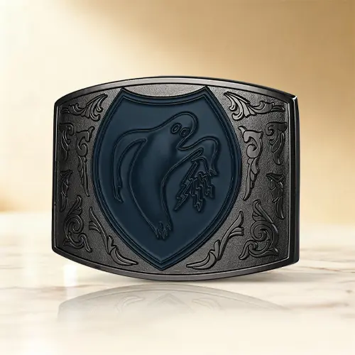 Midnight Shield Custom Belt Buckles
