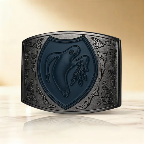Midnight Shield Custom Belt Buckles