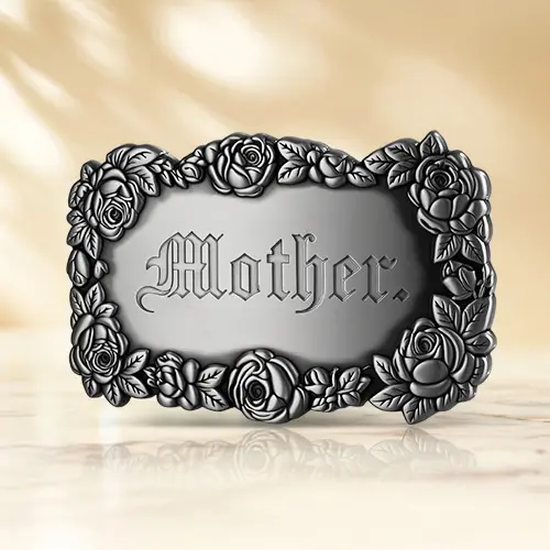 Mother's Rose Ode Custom Belt Buckles