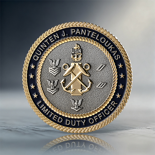 Navy Mustang Challenge Coins