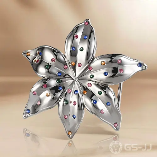Shiny Silver Flower Belt Buckles Shiny Silver Flower Belt Buckles