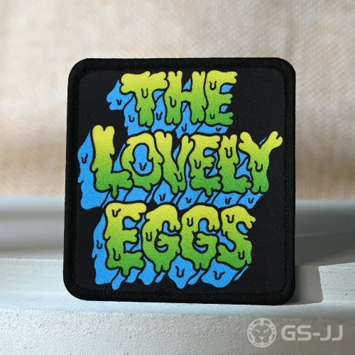 The Lovely Eggs Custom Woven Patch The Lovely Eggs Custom Woven Patch