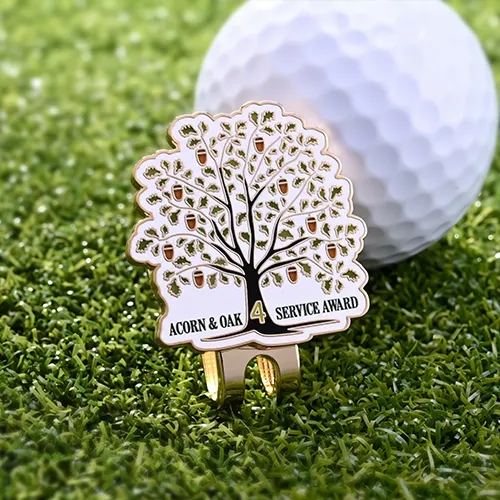Acorn & Oak 4 Service Award Golf Ball Markers Acorn & Oak 4 Service Award Golf Ball Markers