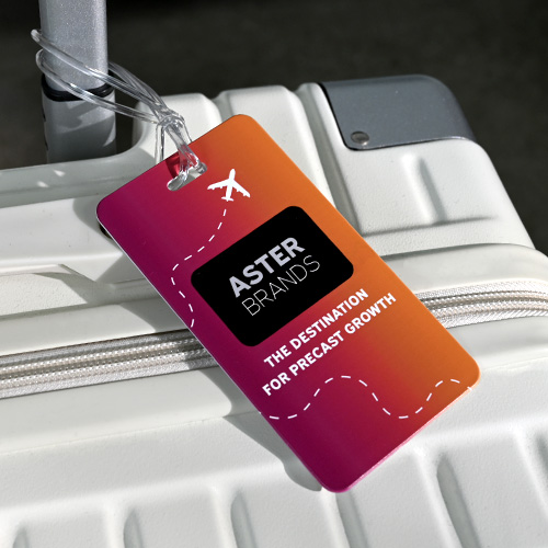 Custom Gradient Print Luggage Tags