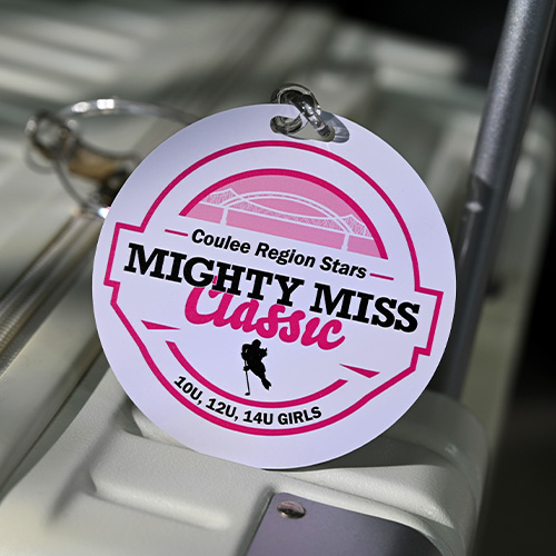 Custom Hockey Plastic Luggage Tags