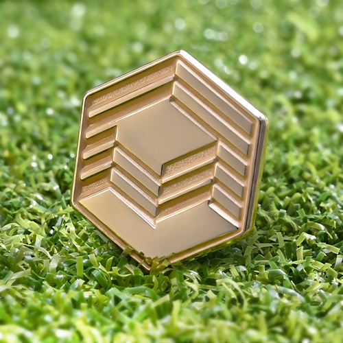 Hexagonal Golf Ball Marker