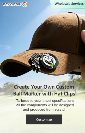 Custom Ball Marker with Hat Clips