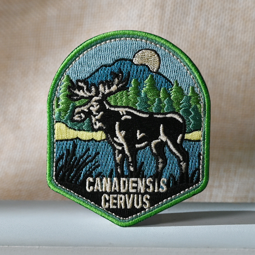 Canadensis Cervus Moose Wilderness Custom Patches