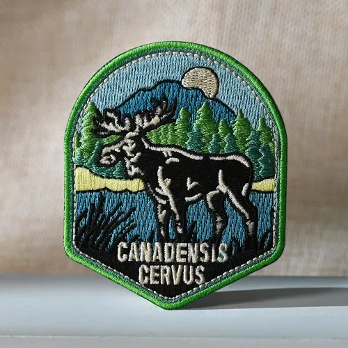 Canadensis Cervus Moose Wilderness Custom Patches Canadensis Cervus Moose Wilderness Custom Patches