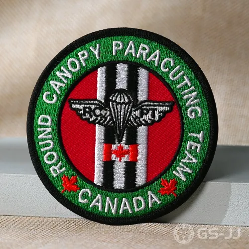 Custom Canopy Parachuting Team Embroidered Patches Custom Canopy Parachuting Team Embroidered Patches