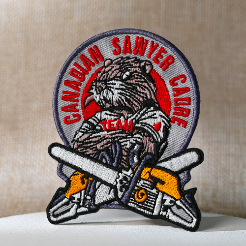 Custom Embroidered Patches Sawyer Cadre Chainsaw