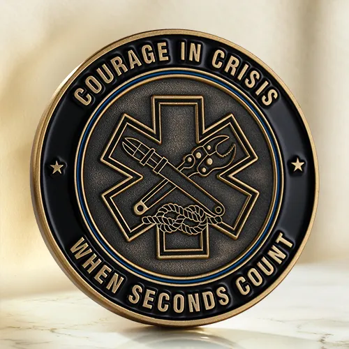 Courage in Crisis EMS Challenge Coins Courage in Crisis EMS Challenge Coins