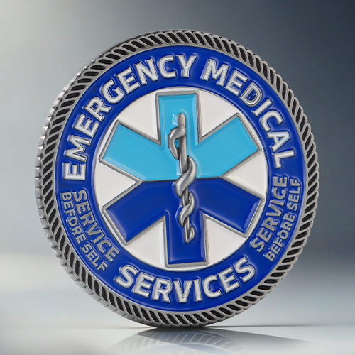 EMS Before Self  Challenge Coin