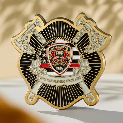 Emerado Fire Rescue Challenge Coin Emerado Fire Rescue Challenge Coin