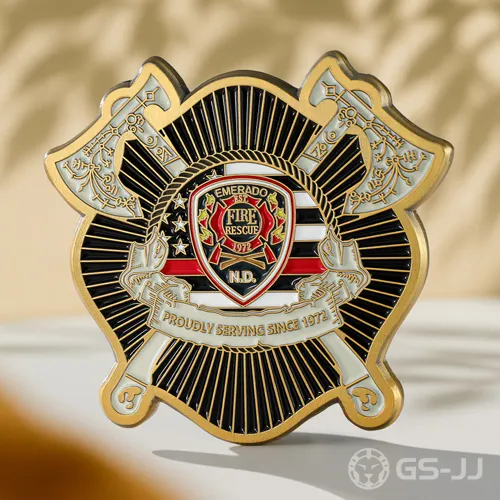 Emerado Fire Rescue Challenge Coin Emerado Fire Rescue Challenge Coin