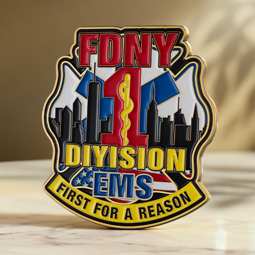 FDNY 1st Division EMS Challenge Coins FDNY 1st Division EMS Challenge Coins