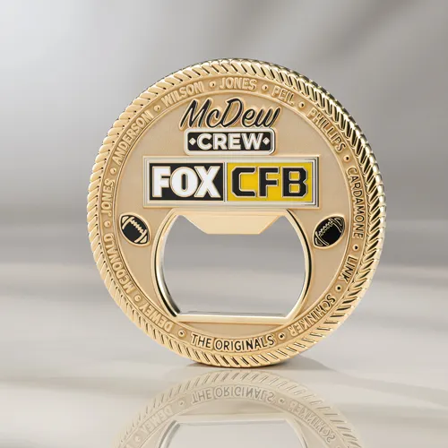 FOX Sports Legacy Bottle Opener Coin FOX Sports Legacy Bottle Opener Coin
