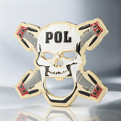POL Skull Bottle Opener Coin