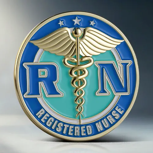 Registered Nurse EMS Challenge Coin Registered Nurse EMS Challenge Coin