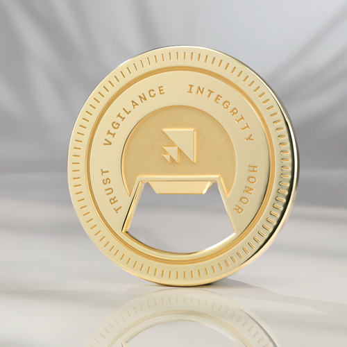 Scale Agentic Government AI Bottle Opener Coin