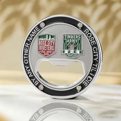 Team Spirit Commemorative Bottle Opener Coin Team Spirit Commemorative Bottle Opener Coin