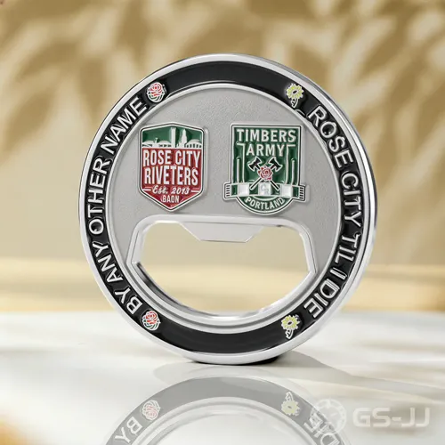 Team Spirit Commemorative Bottle Opener Coin Team Spirit Commemorative Bottle Opener Coin