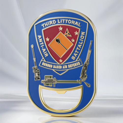 Third Littoral Anti-Air Battalion Bottle Opener Coin