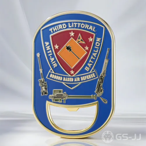 Third Littoral Anti-Air Battalion Bottle Opener Coin Third Littoral Anti-Air Battalion Bottle Opener Coin
