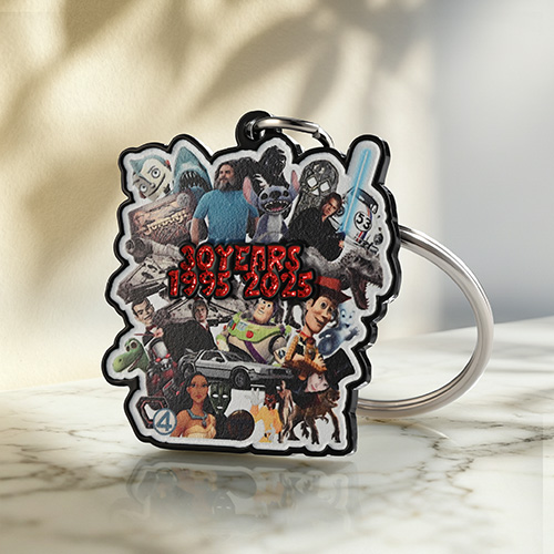 Cartoon Collage Keychain Printing