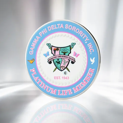 Custom GPD Platinum Life Member Pins Custom GPD Platinum Life Member Pins