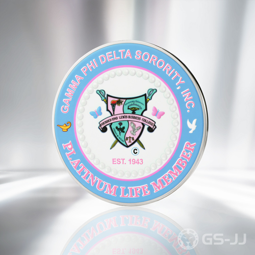 Custom GPD Platinum Life Member Printed Pins Custom GPD Platinum Life Member Printed Pins