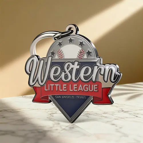 Western Little League Custom Logo Keychains Western Little League Custom Logo Keychains