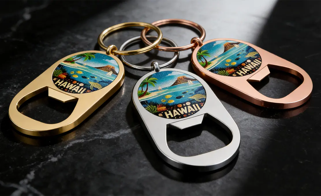 Custom Bottle Opener Keychains for Printed
