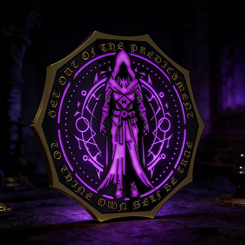 Unique Glow In The Dark Recovery Coin Fantasy Style