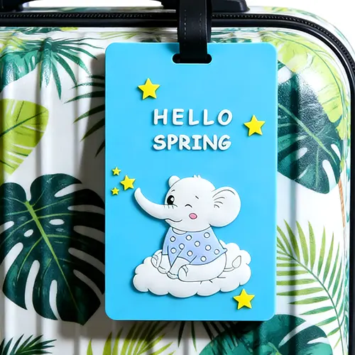 Hello Spring Custom PVC Luggage Tag 