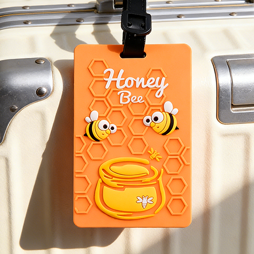 Honey Bee PVC Luggage Tag