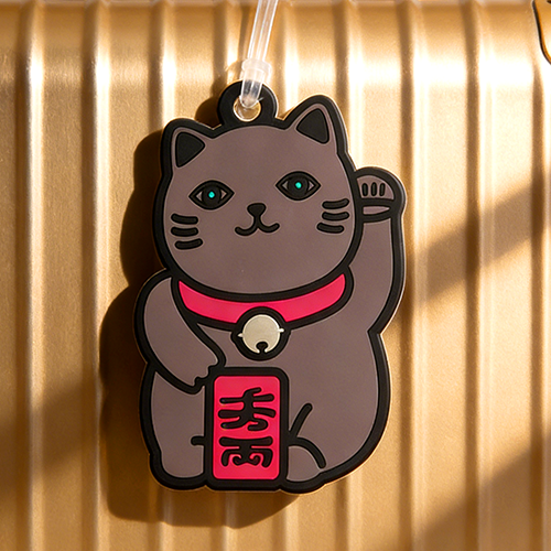 Lucky Cat PVC Luggage Tag