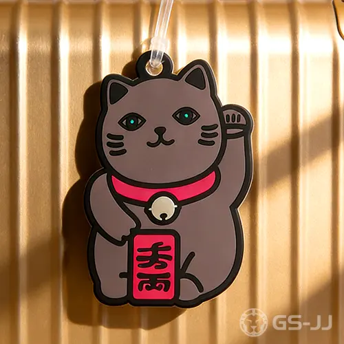 Lucky Cat PVC Luggage Tag Lucky Cat PVC Luggage Tag