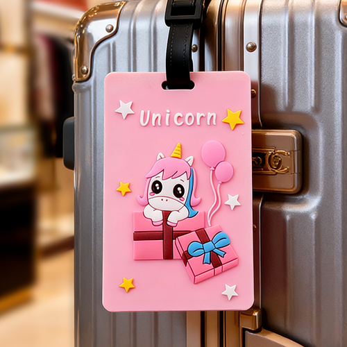 Unicorn Custom PVC Luggage Tag 