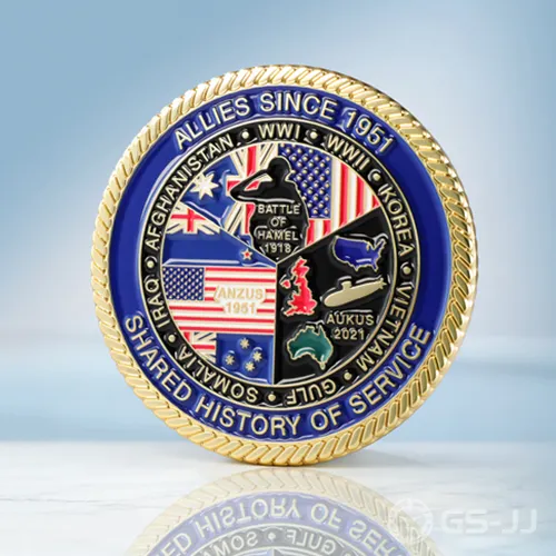 AU US Defence Partnership Challenge Coin AU US Defence Partnership Challenge Coin